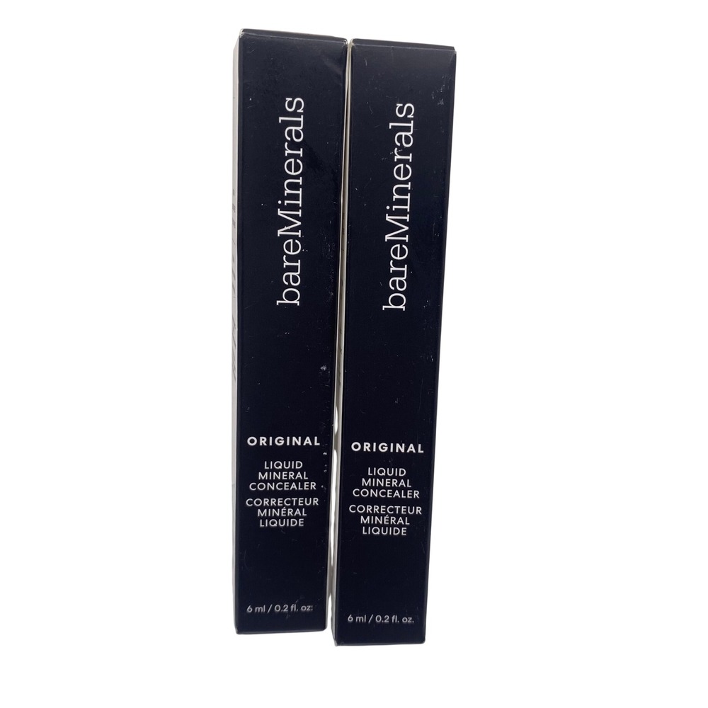 bareMinerals Original Liquid Mineral Concealer Dark 5W Set of 2 Full Size New